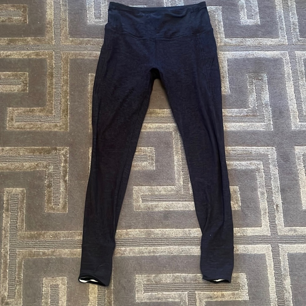 Lulu lemon leggings, charcoal grey color, cotton soft yoga or athleisure pants